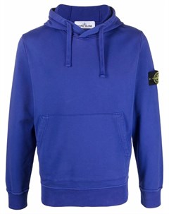 Худи с нашивкой логотипом Stone island