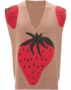 Жилет с узором Strawberry Jw anderson