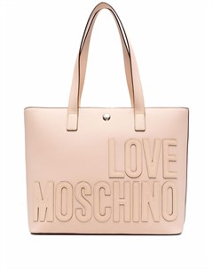 Сумка тоут из искусственной кожи с нашивкой логотипом Love moschino