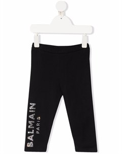 Легинсы с логотипом Balmain kids