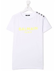 Футболка с логотипом Balmain kids