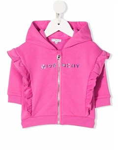 Худи на молнии с оборками Givenchy kids