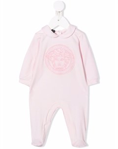 Комбинезон с вышитым логотипом Versace kids