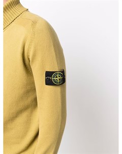 Джемпер с высоким воротником и нашивкой логотипом Stone island