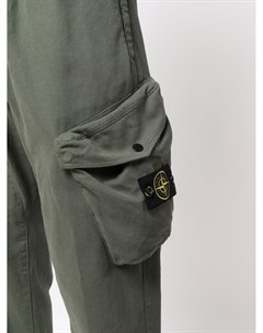 Спортивные брюки с нашивкой логотипом Stone island