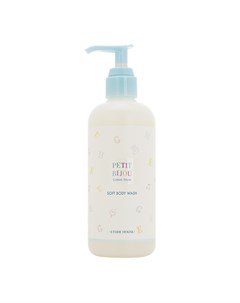 Гель для душа с пудровым ароматом petit bijou cotton snow soft body wash Etude house