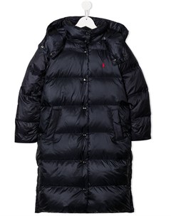 Пуховик с вышитым логотипом Ralph lauren kids