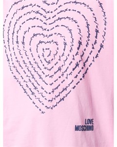 Футболка с принтом Love moschino