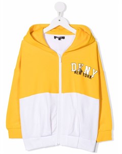 Худи на молнии с логотипом Dkny kids