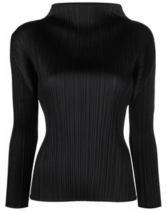 Топ с высоким воротником и плиссировкой Pleats please issey miyake