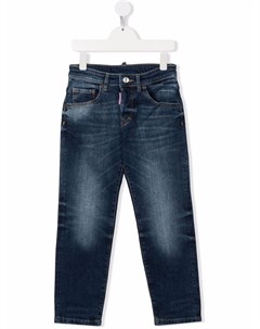 Узкие джинсы средней посадки Dsquared2 kids