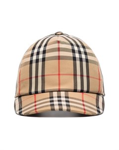 Бейсболка в клетку Vintage Check с логотипом Burberry