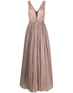 Вечернее платье с плиссировкой и пайетками Jenny packham