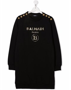 Платье джемпер с логотипом Balmain kids