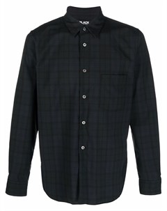 Клетчатая рубашка с длинными рукавами Black comme des garçons