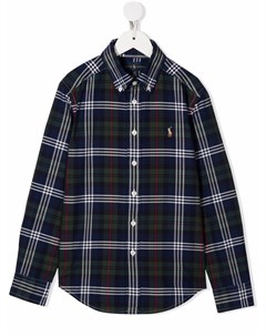 Клетчатая рубашка с логотипом Polo Pony Ralph lauren kids