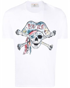 Футболка с принтом Pirate Skull Etro