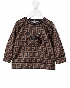 Толстовка с логотипом FF Fendi kids