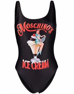 Купальник с логотипом Moschino