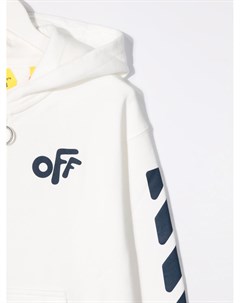 Худи на молнии с логотипом Off-white kids