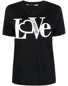 Футболка с логотипом Love moschino