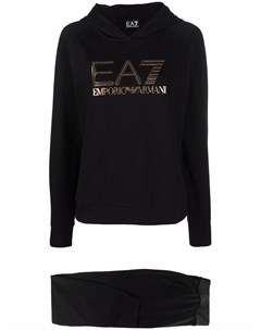 Комплект из спортивных брюк и худи с логотипом Ea7 emporio armani