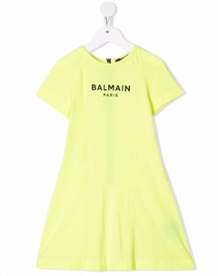 Платье футболка с логотипом Balmain kids