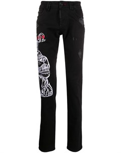 Джинсы Gothic Plein прямого кроя Philipp plein