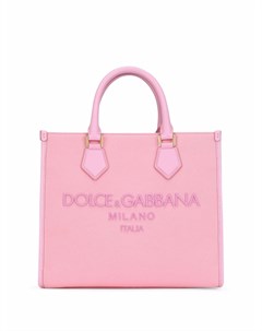 Сумка тоут с вышитым логотипом Dolce&gabbana