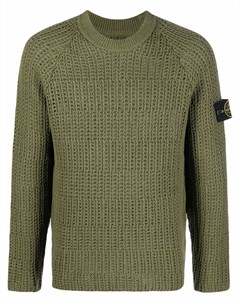 Джемпер с нашивкой логотипом Stone island