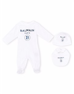 Комбинезон для новорожденного с логотипом Balmain kids