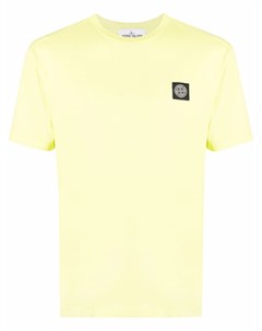 Футболка с нашивкой логотипом Stone island