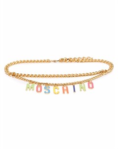 Цепочный ремень с логотипом Moschino