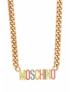 Колье с логотипом Moschino