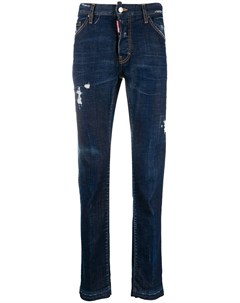 Узкие джинсы с прорезями Dsquared2