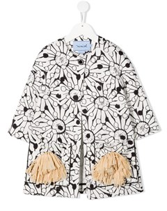 Пальто на пуговицах с цветочным принтом Mi mi sol