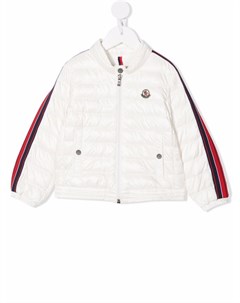 Пуховик с нашивкой логотипом Moncler enfant