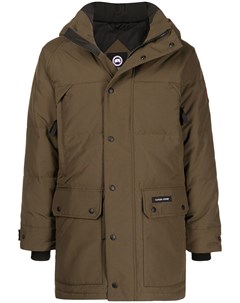 Пуховик с нашивкой логотипом Canada goose