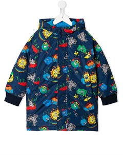 Пуховик с принтом Weather Gang Stella mccartney kids