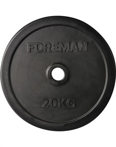 Диск для штанги RUBO 20 кг черный FM RUBO 20KG BK 00 00 Foreman