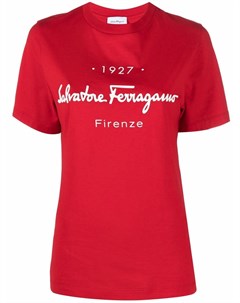 Футболка с логотипом Salvatore ferragamo