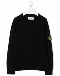 Джемпер с нашивкой логотипом Stone island junior