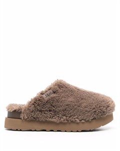 Меховые слиперы на платформе Ugg