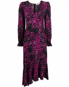 Платье с леопардовым принтом Dvf diane von furstenberg