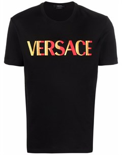 Футболка с вышитым логотипом Versace