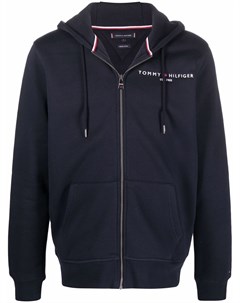 Худи на молнии с вышитым логотипом Tommy hilfiger