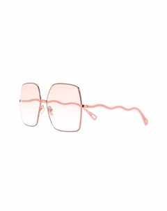 Солнцезащитные очки в массивной оправе Chloé eyewear