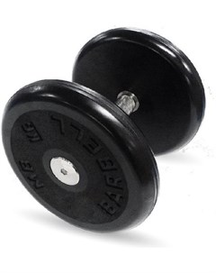 Гантель цельная Классик с вращающейся ручкой хром 12 кг Mb barbell