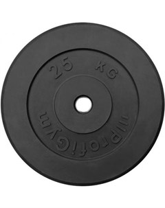 Диск для штанги обрезиненный d 31 мм 25 0 кг черный 436 Profigym