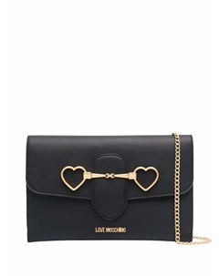 Клатч с металлическим декором Love moschino